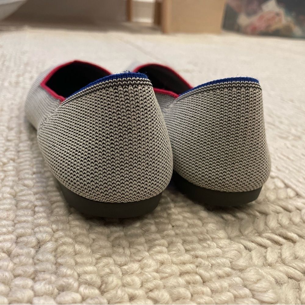 Rothy's Piped Point Grey Gray The Point Flat Rare… - image 3